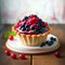 Cherry Tart with Fresh Strawberries and Raspberries