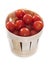 Cherry tomatoes in wood bowl