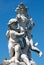 Cherub statue in front of the leaning tower in Pisa, Tuscany, Italy