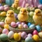 Cherubic Chicks Amongst Easter Colors