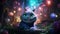 Cheshire Cat welcomes the New Year with fireworks, colourful balloons, and other decorations