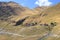 The Chesho village and ruins of towers in Tusheti region, Georgia