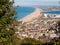 chesil beach from isle of portland beach view england summer lan