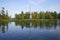 The Chesma obelisk in the autumn landscape. Gatchina Palace and Park