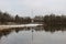 Chesma obelisk in Gatchina Park, White Lake.