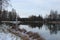 Chesma obelisk in Gatchina Park, White Lake.