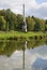 The Chesma obelisk on the shore of the lake. Gatchina