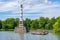 Chesme Column on the island of Grand Pond in Catherine park, Tsarskoe Selo Pushkin, St. Petersburg, Russia