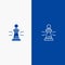 Chess, Advantage, Business, Figures, Game, Strategy, Tactic Line and Glyph Solid icon Blue banner Line and Glyph Solid icon Blue