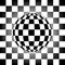 Chess ball Abstract chess sphere