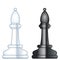 Chess bishops illustration