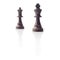 Chess. Black King and Queen, leadership concept