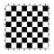 Chess board in black and white. Gameboard for leisure or sport game of chess. Vector illustration