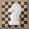 Chess board and chessmen vector leisure concept knight