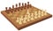 Chess board with the first move