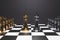 Chess board game for ideas and competition and strategy, business success concept