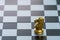 Chess board game,silver chess teame and gold chess team, soft to focus, ideas for business, leadership, teamwork and plan concept