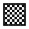 Chess board. Pattern of chessboard. Checkerboard for chess. Black-white check texture for game. Background chessboard with letters