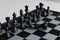 The chess board shows leadership, followers and business success strategies, Leaders must be humble