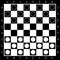 Chess boards on black and white background. Draughts, game with pieces in black and white. Vector illustration
