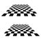 Chess, checkerboard squares textured element