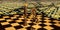 Chess Composition at seamless technology background