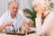 Chess contest in senior marriage