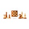 Chess debut, tournament event, chess club, strategy concept