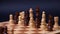 Chess, different chess pieces at random. The concept of a multinational working group,