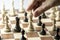 Chess figure, business concept strategy, leadership, team and success