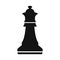 Chess figure isolated vector icon. Winner, battle concept design