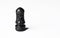 Chess figure isolated on a white background.Chessmaster.Black figure.Copy space