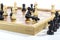 Chess game Black and white business strategy