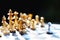 Chess game, business competitive concept, encounter difficult situation