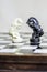 Chess game, close up.