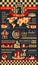 Chess game infographic poster with play pieces