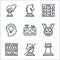 chess game line icons. linear set. quality vector line set such as rook, knight, chess player, winner, chess clock, analytical