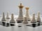 chess game winning queen king pawn tactic game toy figure pawn bishop rook