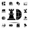 chess, global icon. Simple glyph vector element of Business global icons set for UI and UX, website or mobile application