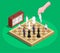Chess Isometric Composition