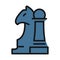 Chess, Management line isolated vector icon can be easily modified and edit