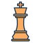 Chess, marketing Isolated Vector Icon can be easily edit and modify