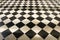 Chess pattern floor