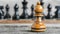 Chess pawn banner symbolizing challenge, critical decisions, and strategic moves