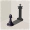 Chess pawn casting a king piece shadow