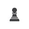 Chess pawn vector icon