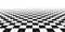 Chess perspective floor background. Black and white chessboard perspective floor texture. Checker board pattern surface