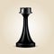 Chess piece black rook isolated, look like realistic