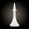 Chess piece white bishop isolated, look like realistic