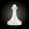 Chess piece white pawn isolated, look like realistic